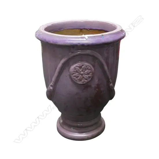 PINK GLAZED PLANT POT H.400mm