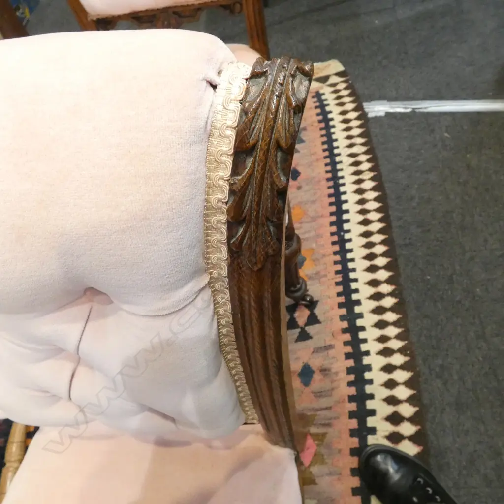 4 EDWARDIAN UPHOLSTERED CHAIRS  Image 1++