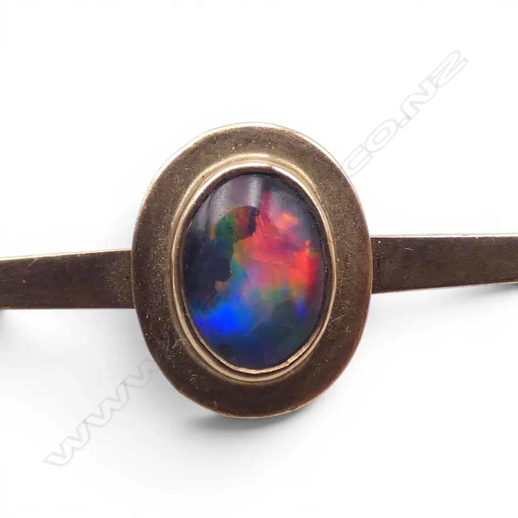 9ct GOLD & OPAL BROOCH 3.11gms Image 1++
