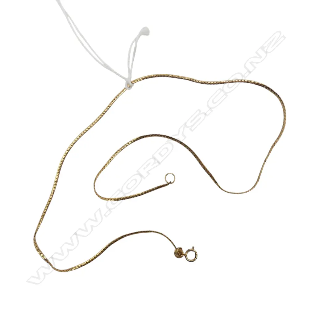9CT NECKLACE L.400mm 2gms Image 1++
