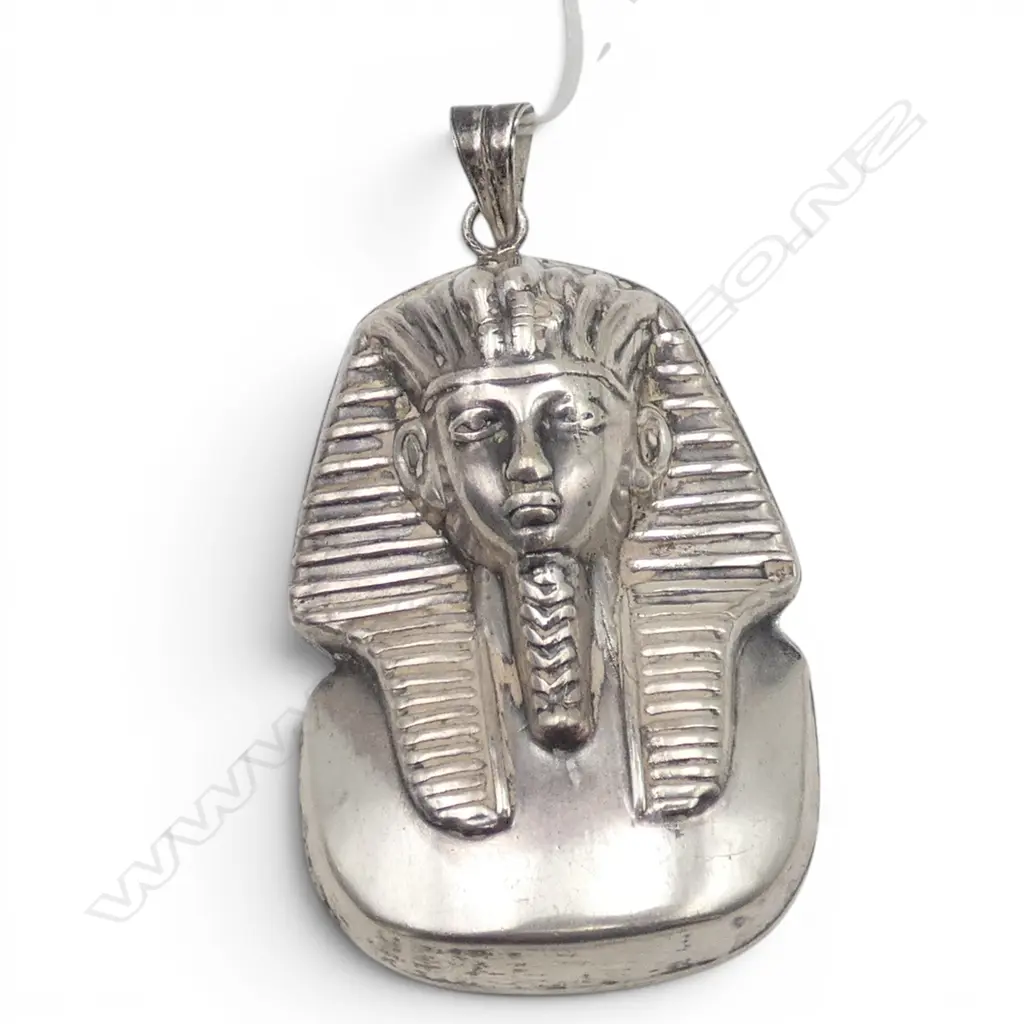.800 SILVER PHARAOH PENDANT 32gms Image 1++