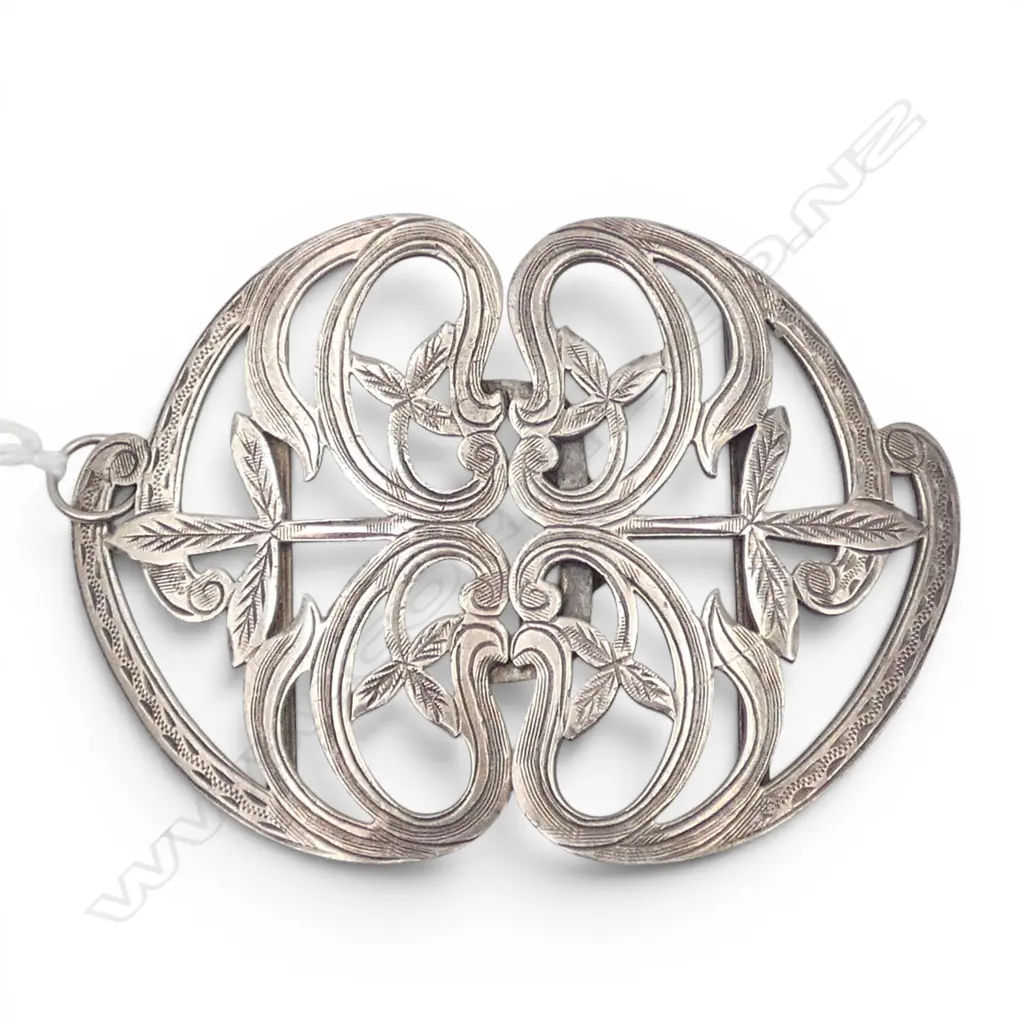 STG SILVER BUCKLE pendant, 30gm, hallmarked Image 1++