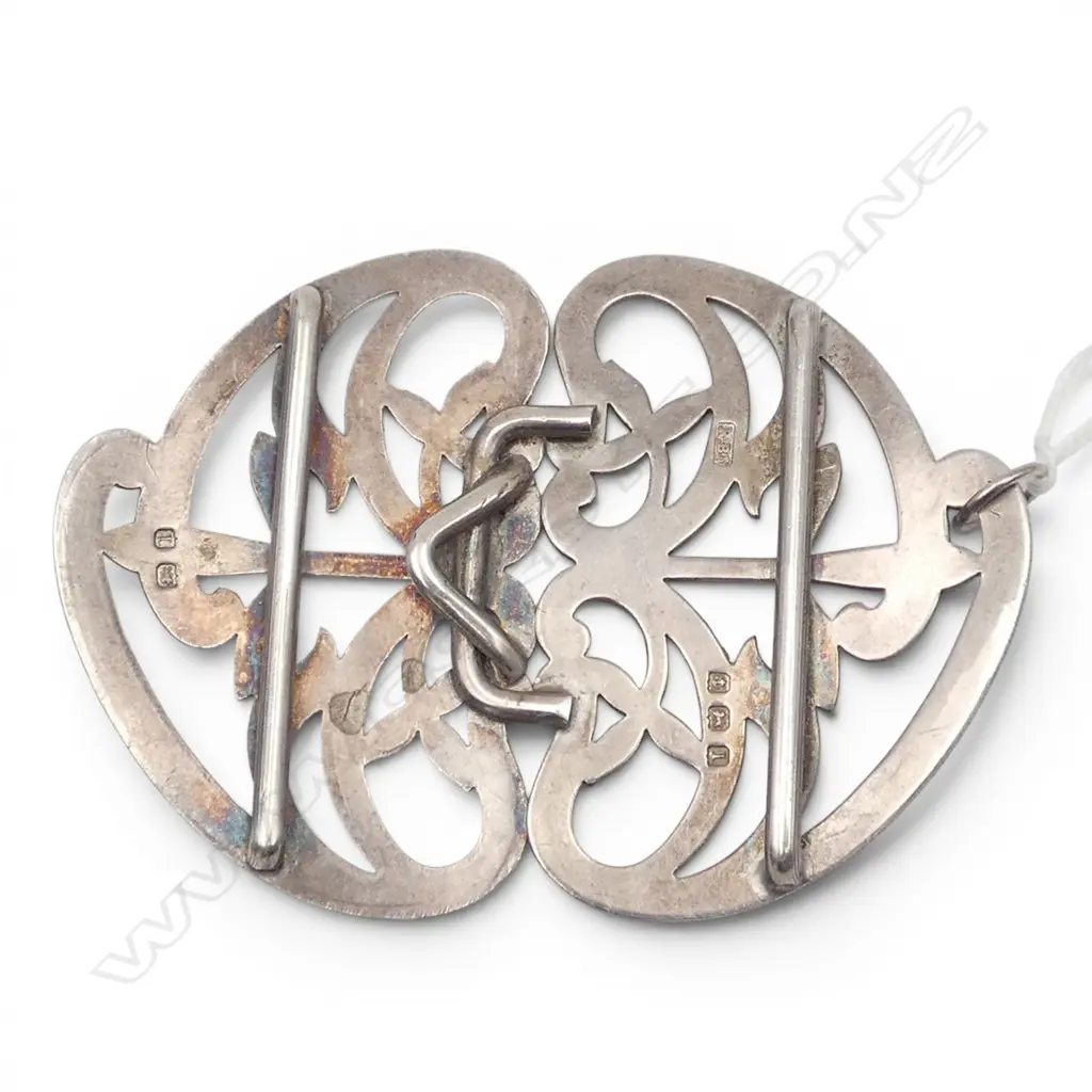 STG SILVER BUCKLE pendant, 30gm, hallmarked Image 1++