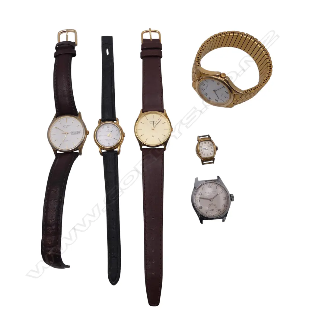 BAG OF 6 MIXED MENS & LADIES WRISTWATCHES Image 1++