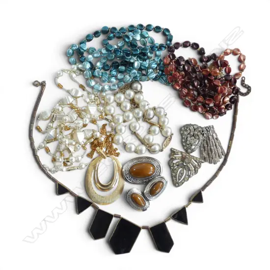 BOX OF COSTUME JEWELLERY