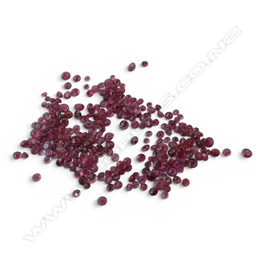 10ct ROUND FACET RUBIES Image 1++