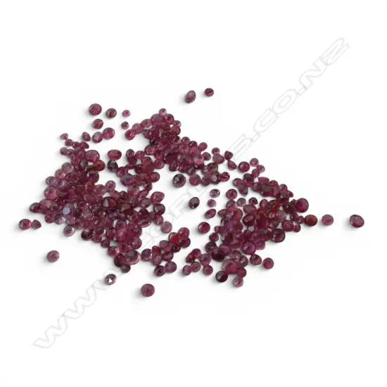 10ct ROUND FACET RUBIES