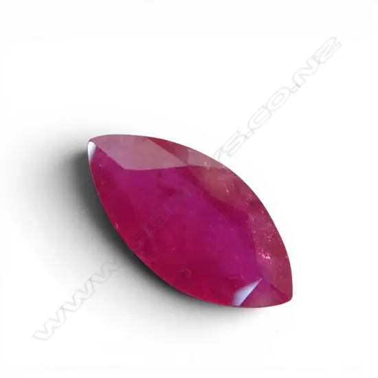 LOOSE MARQUISE CUT RUBY, 4.7ct, enhanced