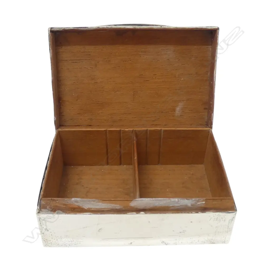 STG SILVER CIGARETTE BOX, LONDON 1906 W.140mm  Image 1++
