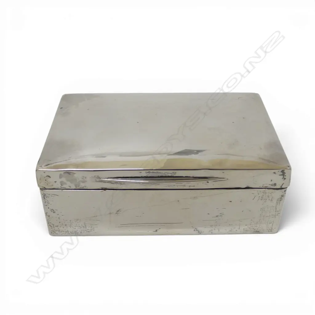 STG SILVER CIGARETTE BOX, LONDON 1906 W.140mm  Image 1++