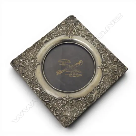 ANTIQUE STG SILVER PHOTO FRAME 155x155mm