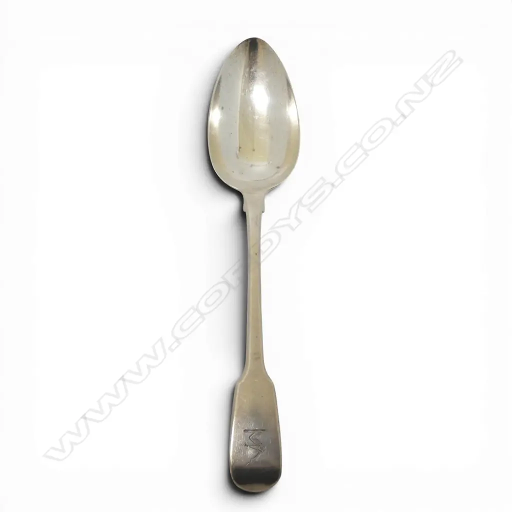 STG SILVER TABLE SPOON, LONDON 1822, L.215mm  62gms Image 1++