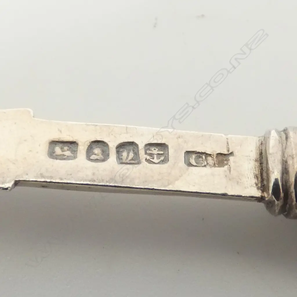 2 FANCY STERLING SILVER SPOONS: 1 GEORGIAN plaster filled handle 36gms Image 1++