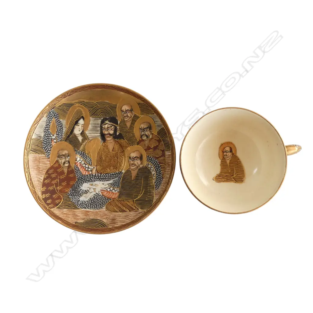 SATSUMA TEA SET, SIGNED TO BASE, SOME FAULTS Image 1++