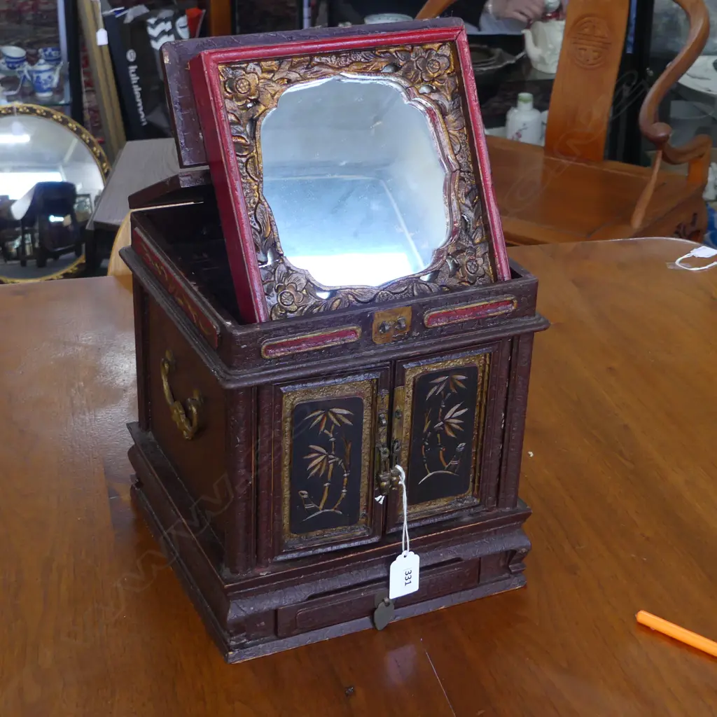 ORIENTAL JEWELLERY CABINET 235x235x260mm Image 1++
