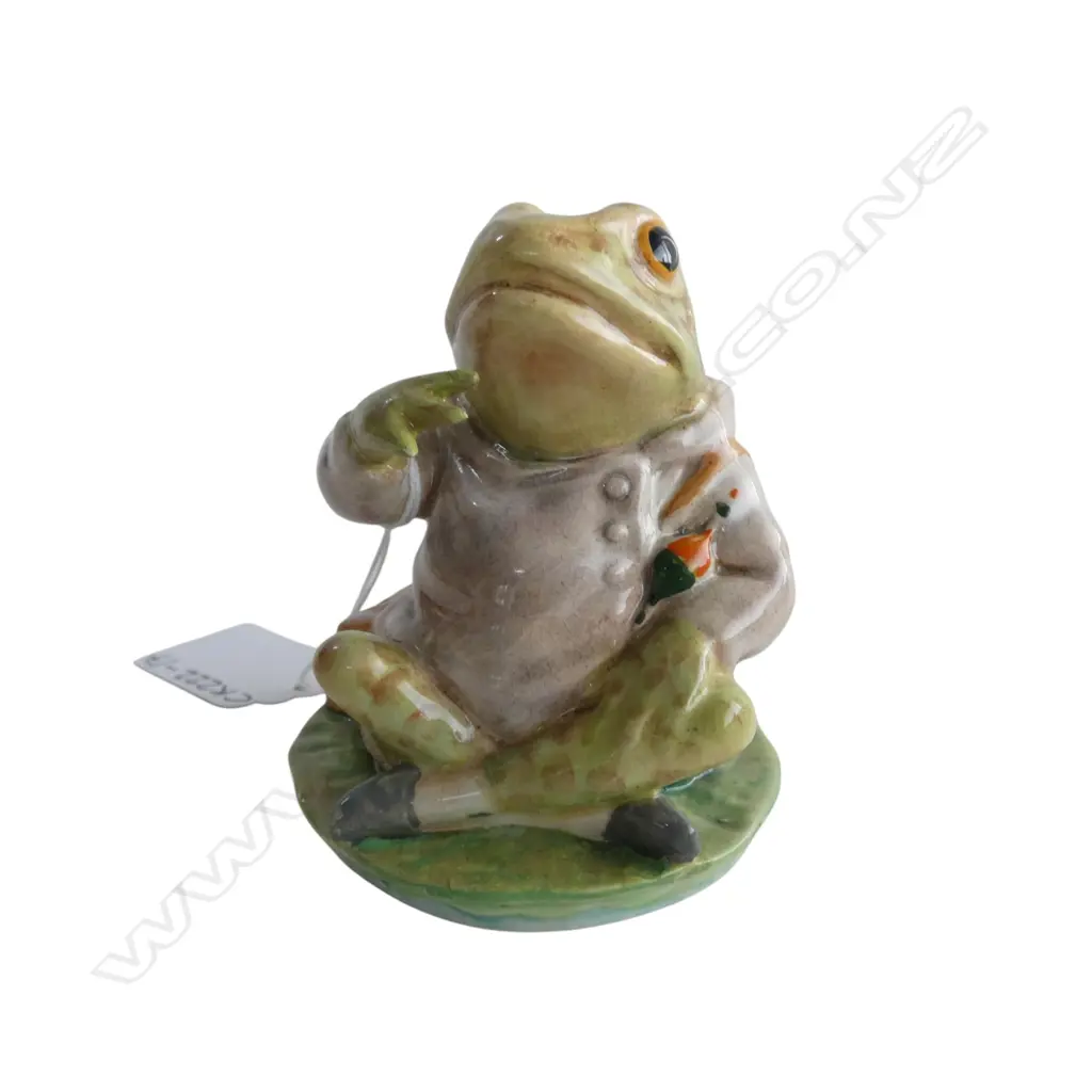 BESWICK BEATRIX POTTER 'MR JEREMY FISHER', H.75mm gold backstamp 1948-1972 Image 1++