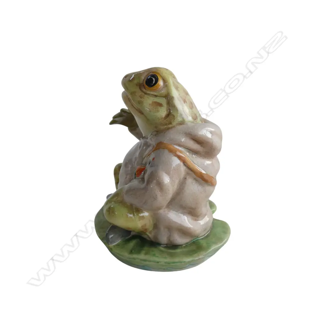 BESWICK BEATRIX POTTER 'MR JEREMY FISHER', H.75mm gold backstamp 1948-1972 Image 1++