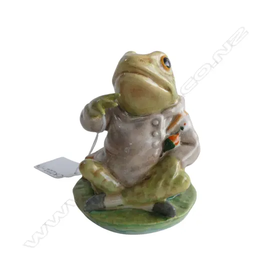 BESWICK BEATRIX POTTER 'MR JEREMY FISHER', H.75mm gold backstamp 1948-1972