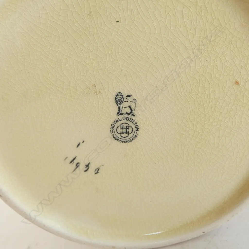 ROYAL DOULTON GNOMES LIDDED TOBACCO JAR, H.150mm, Dia.120mm, lid chipped Image 1++
