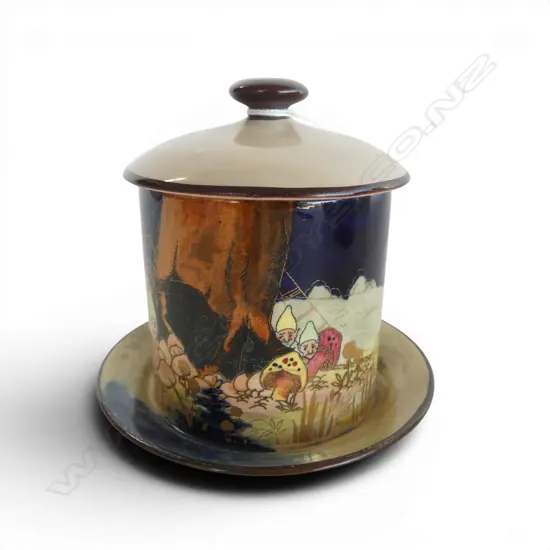 ROYAL DOULTON GNOMES JAM POT, H.110mm