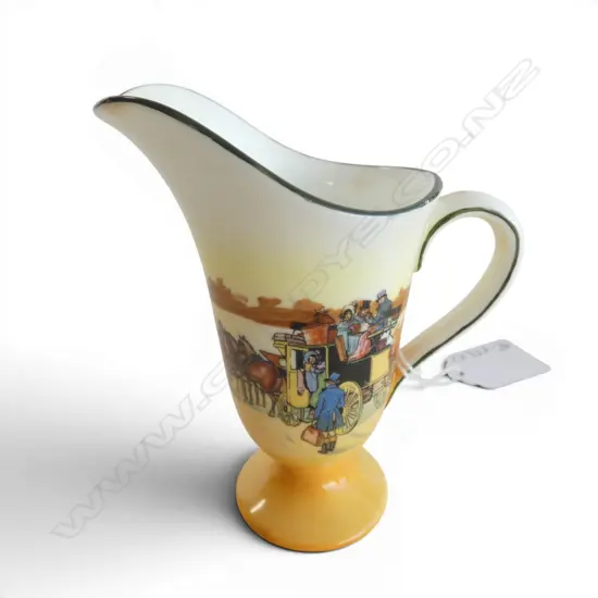 ROYAL DOULTON SML COACHING DAYS JUG, RARE SHAPE, H.100mm