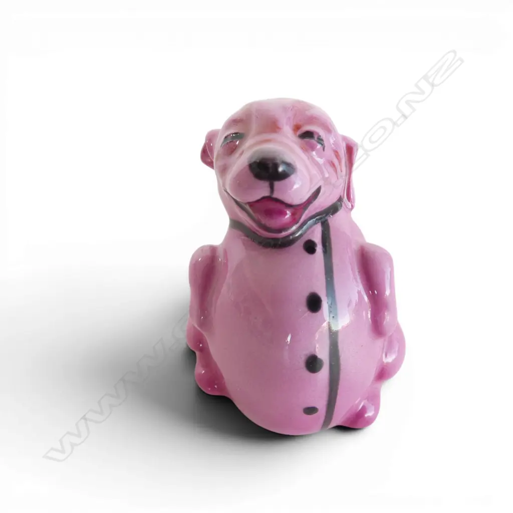 ROYAL DOULTON RARE PINK BONZO MINIATURE FIGURINE, H.50mm Image 1++