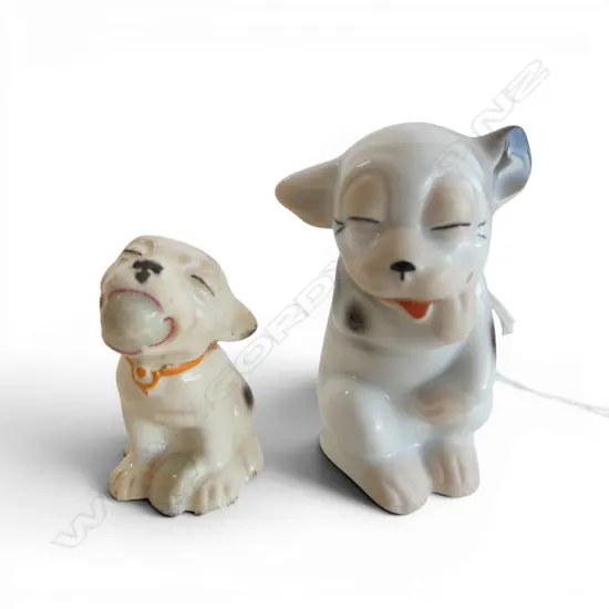 2 BONZO PORCELAIN MINIATURES, H.45/62mm