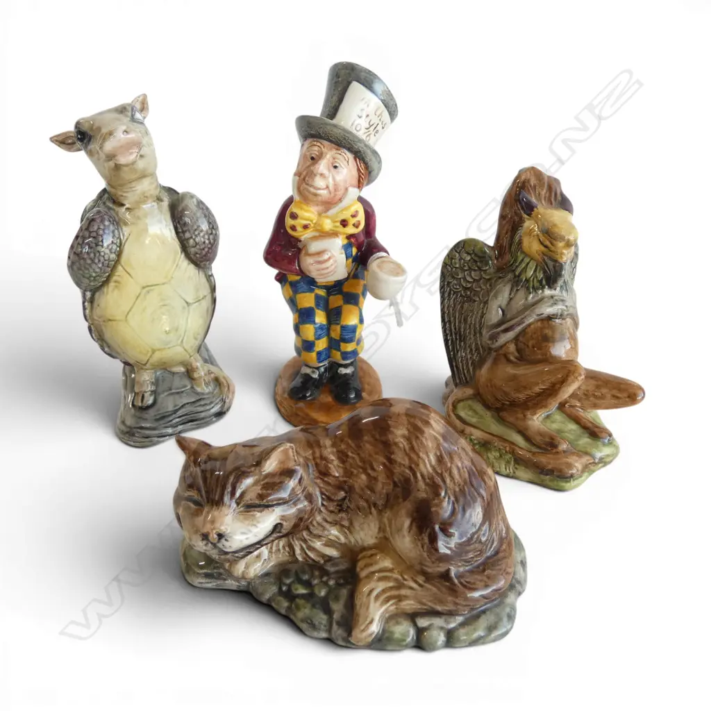 4 ROYAL DOULTON ALICE in WONDERLAND FIGURES, H.40,80,100,110mm Image 1++
