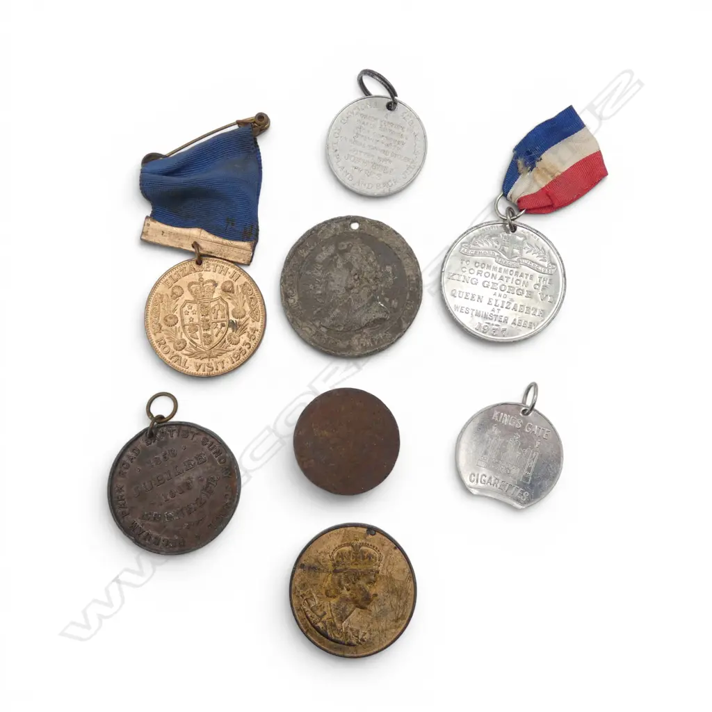 8 COMMEMORATIVE MEDALS including 1897 Victoria jubilee  Image 1++