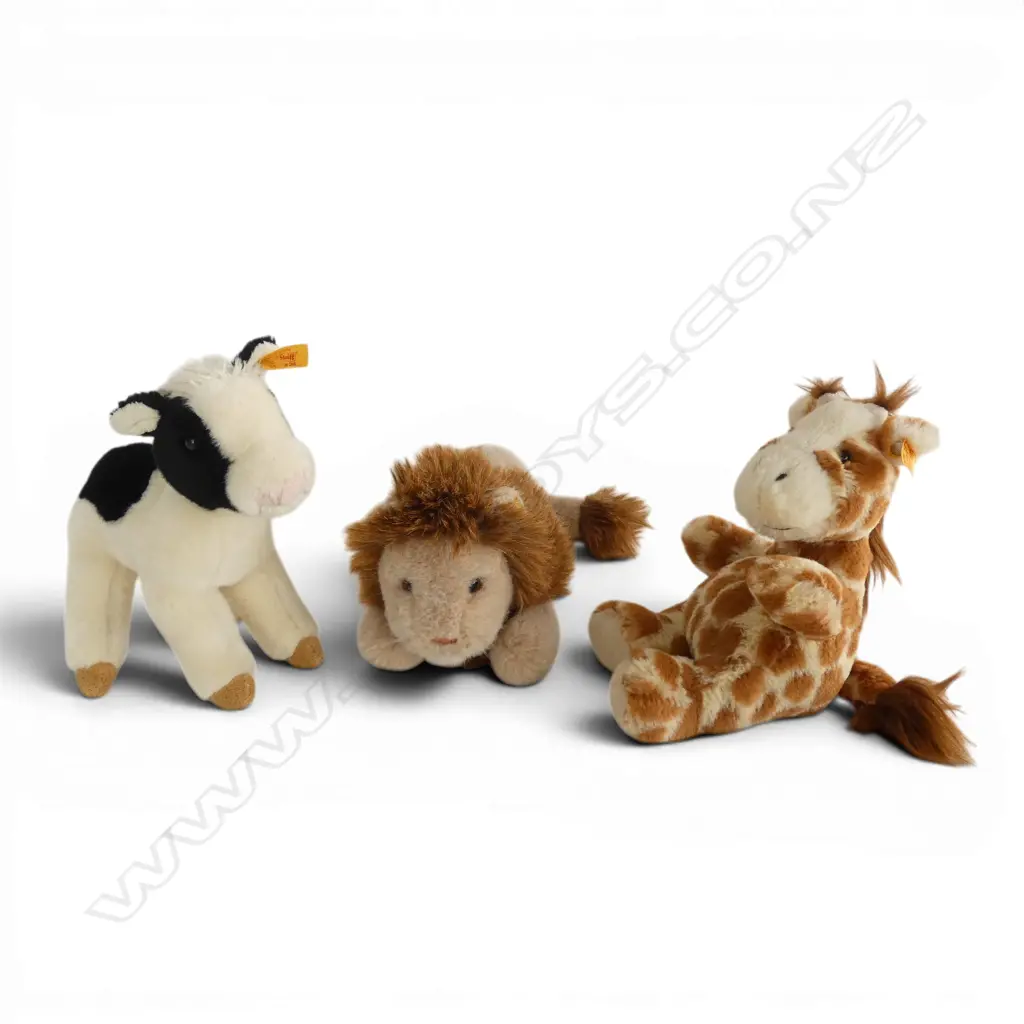 3 STEIFF TOYS with labels L.300mm Image 1++