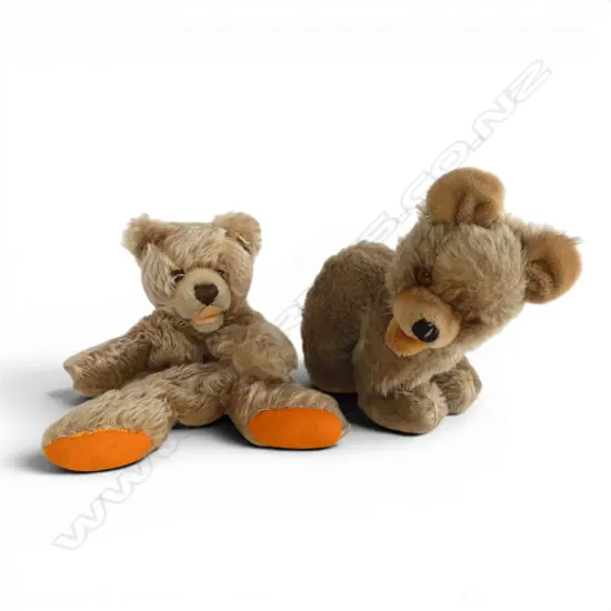 2 VINTAGE STEIFF MOHAIR TOYS one without stuffing H.240mm