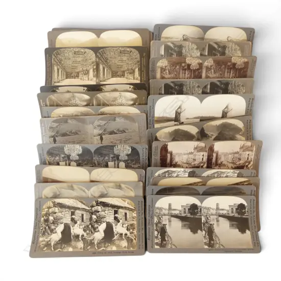 29 ANTIQUE STEREOVIEW CARDS OF DENMARK SWEDEN & NORWAY 