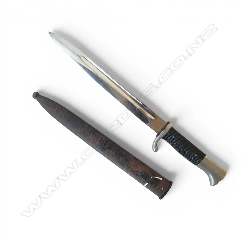GERMAN A. EVERTZ SOLINGEN WW2 KNIFE in scabbard L.400mm Image 1++