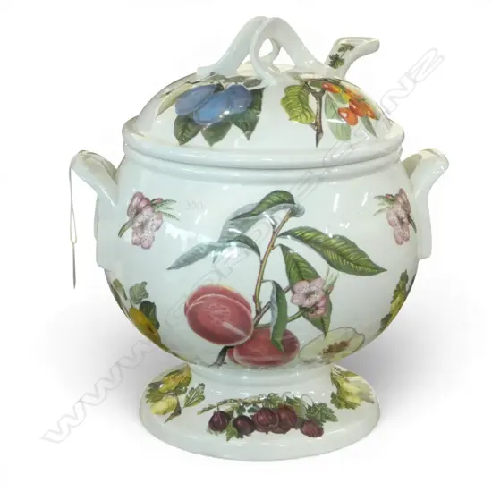 PORT MEIRION POMONA LARGE LIDDED SOUP TURREEN & LADLE  DIA280MM