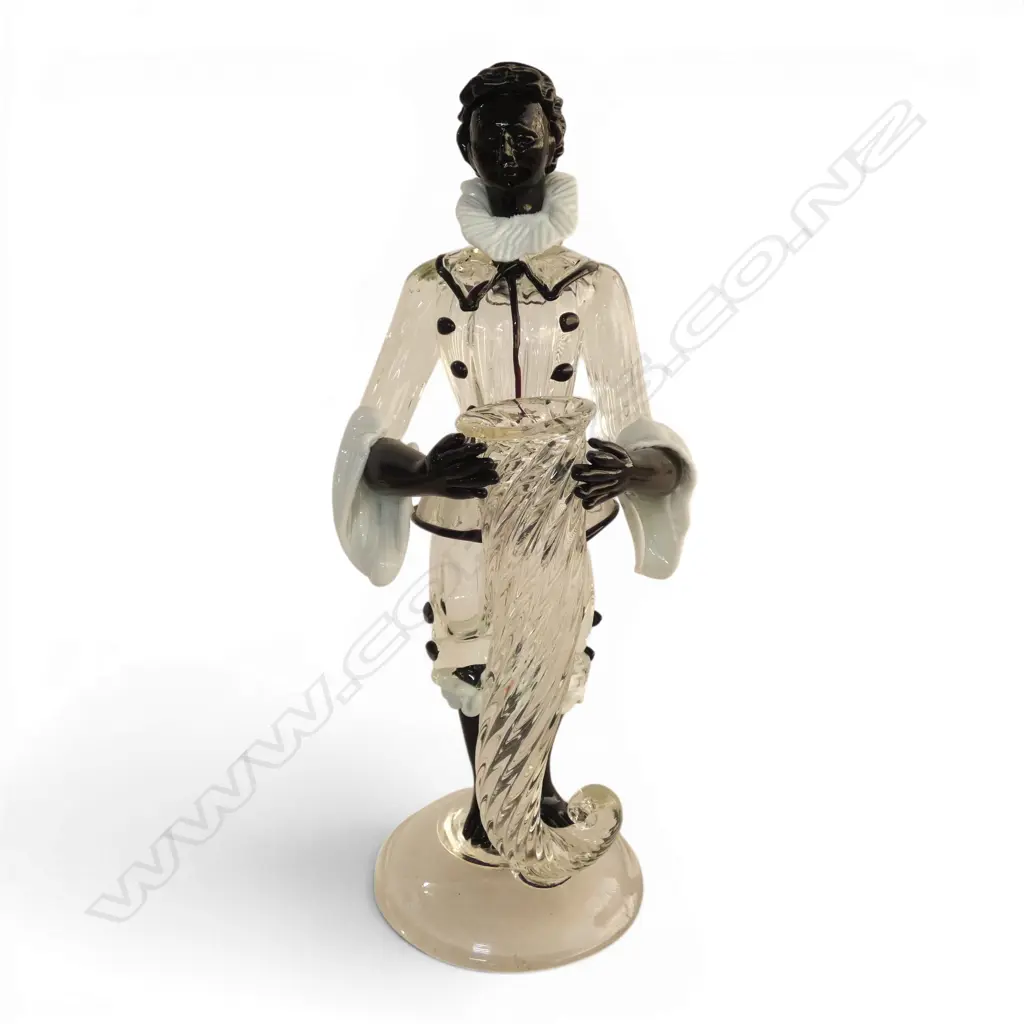 MURANO GLASS BLACKAMOORE FIGURE H330MM Image 1++