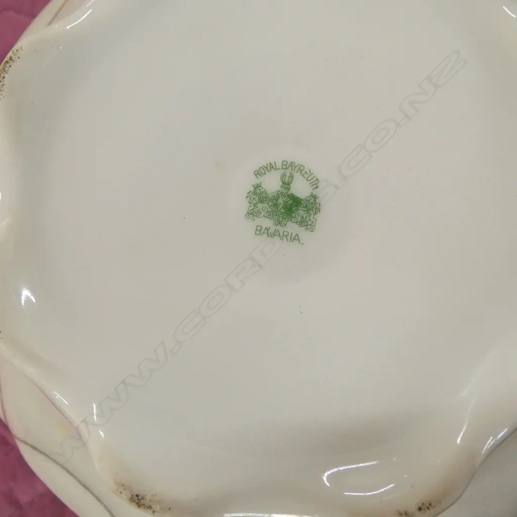 ASST. ROYAL BAYREUTH CHINA; ART NOUVEAU JUG, VASE, TRIO + OTHER JUG no lid H.330mm Image 1++