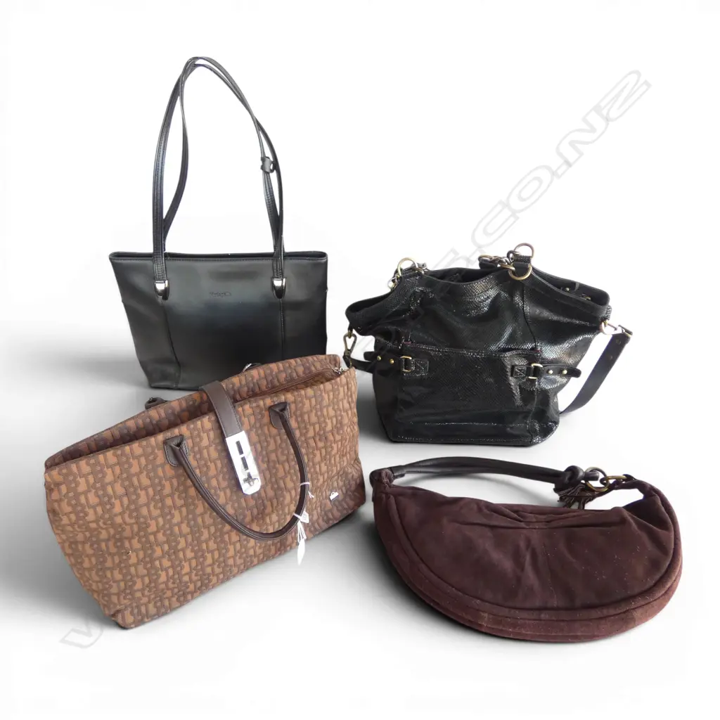 4 VINTAGE HANDBAGS VARIOUS MAKERS Image 1++