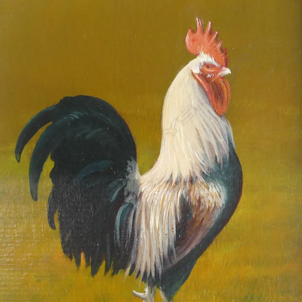 Bev. TAYLOR (1936-2015) OIL ON BOARD 'IN CHARGE' signed & dated 1991. 160 x 118mm Image 1++