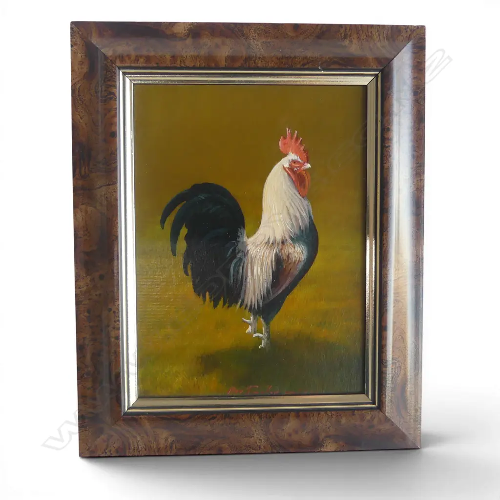 Bev. TAYLOR (1936-2015) OIL ON BOARD 'IN CHARGE' signed & dated 1991. 160 x 118mm Image 1++