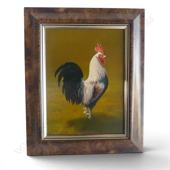 Bev. TAYLOR (1936-2015) OIL ON BOARD 'IN CHARGE' signed & dated 1991. 160 x 118mm
