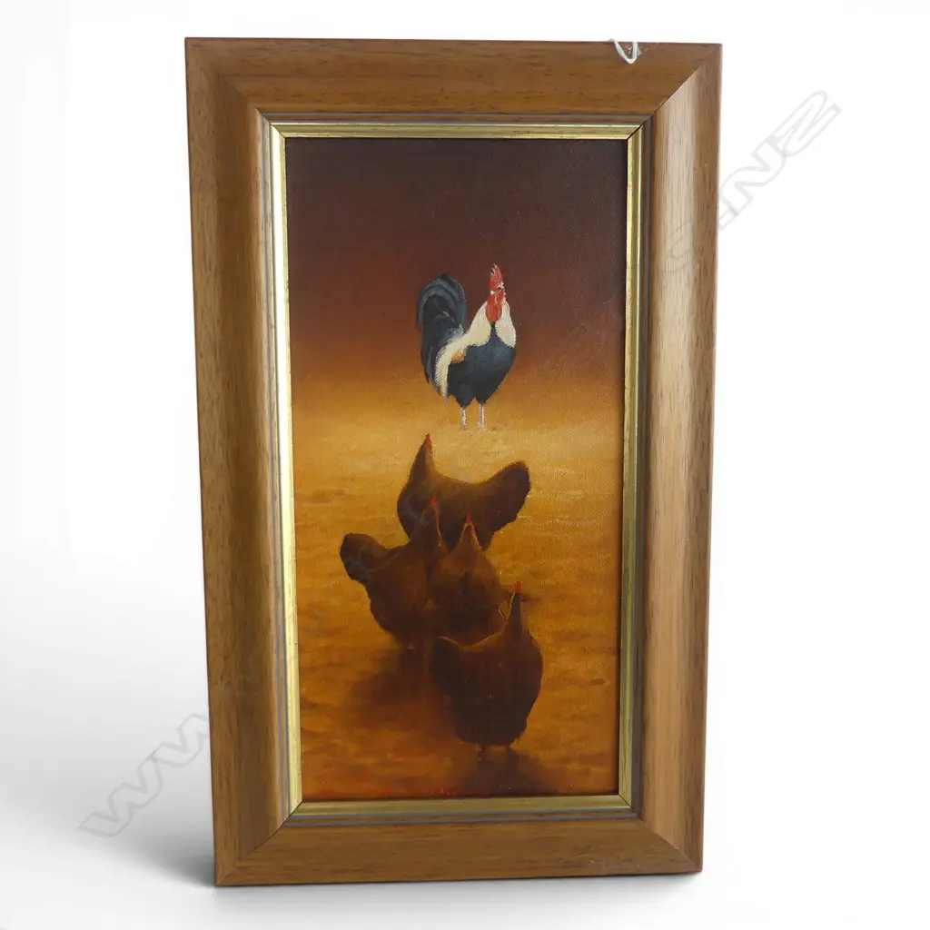 Bev. TAYLOR (1936-2015) OIL ON BOARD 'CENTRE OF ATTENTION' signed & dated 1992. 310 x 150mm Image 1++