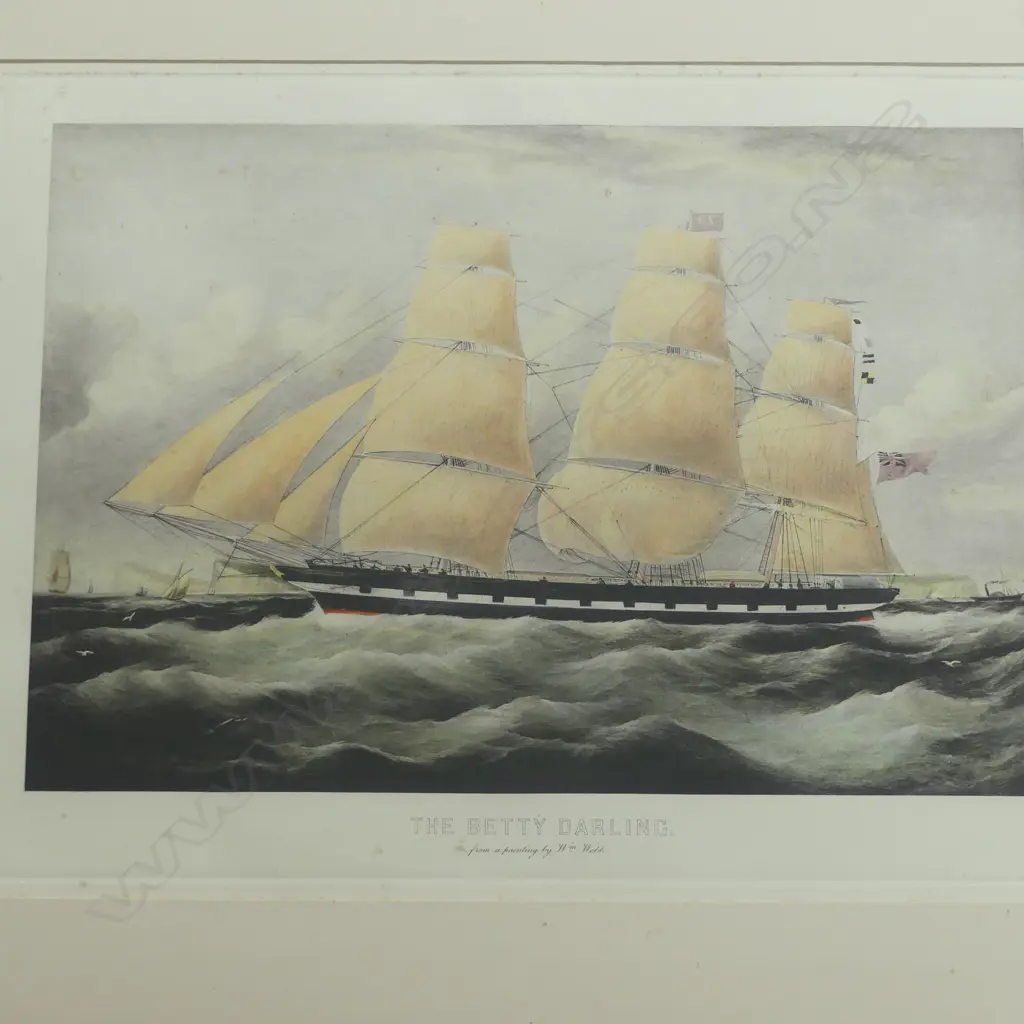 THREE NAUTICAL PRINTS (MAURICE FORESTER LIMITED ED, W.E WEBB 'THE BETTY DARLING' AND AFTER CUYP B/W DUTCH PRINT  Image 1++