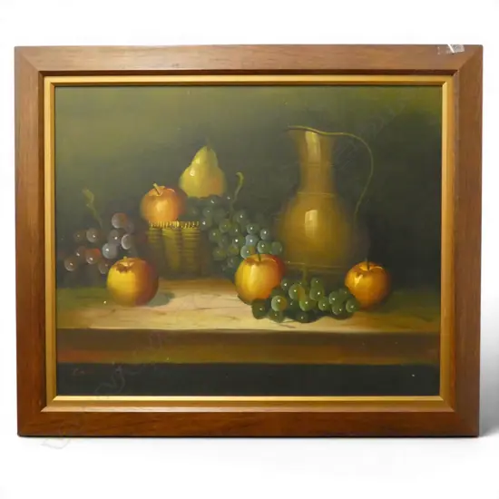 OIL ON BOARD STILLIFE  H430 L520MM