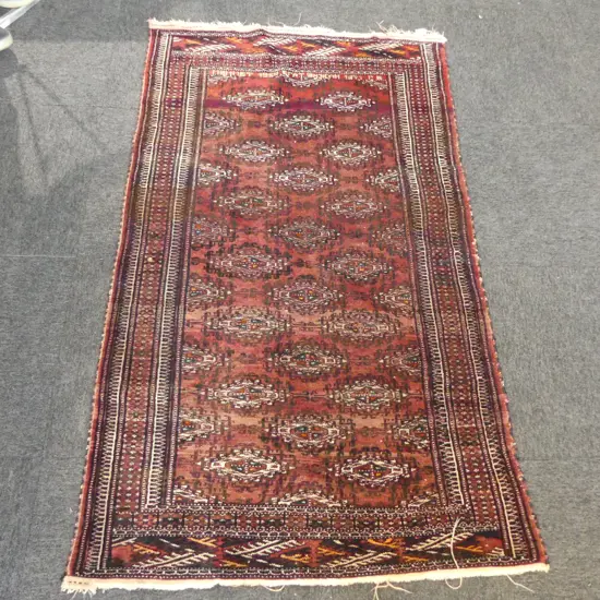 HAND KNOTTED WOOL PILE RUG 1580x940mm