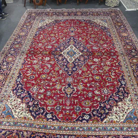 LARGE PERSIAN HANDKNOTTED RUG 4220x2940mm