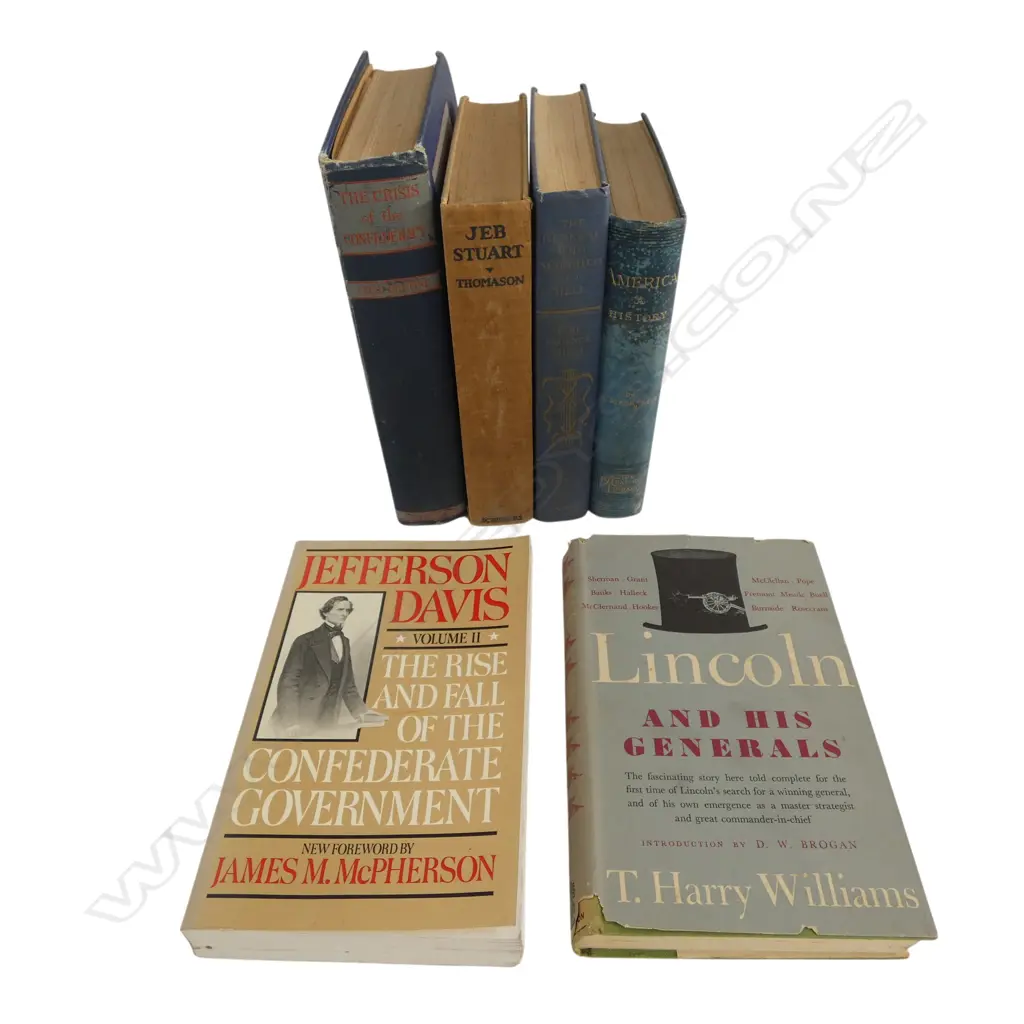 6 AMERICAN CIVIL WARS BOOKS – LINCOLN & HIS GENERAL ETC  Image 1++