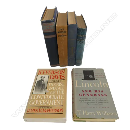 6 AMERICAN CIVIL WARS BOOKS – LINCOLN & HIS GENERAL ETC 