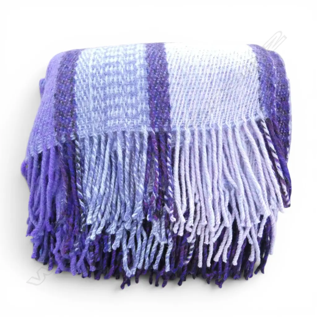 PURPLE WOOL BLANKET Image 1++