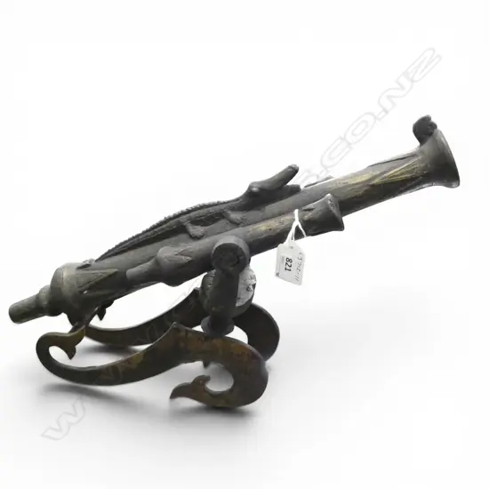 BRONZE ORNAMENTAL CANNON L430MM 