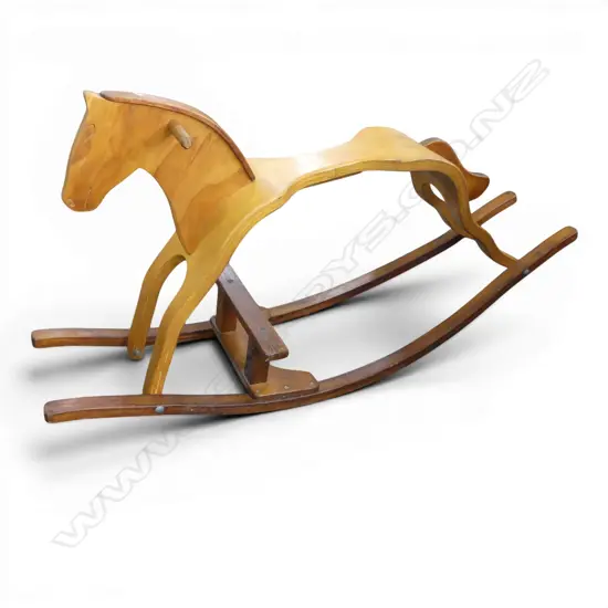 VINTAGE BENT PLY ROCKING HORSE H590 L.1140mm